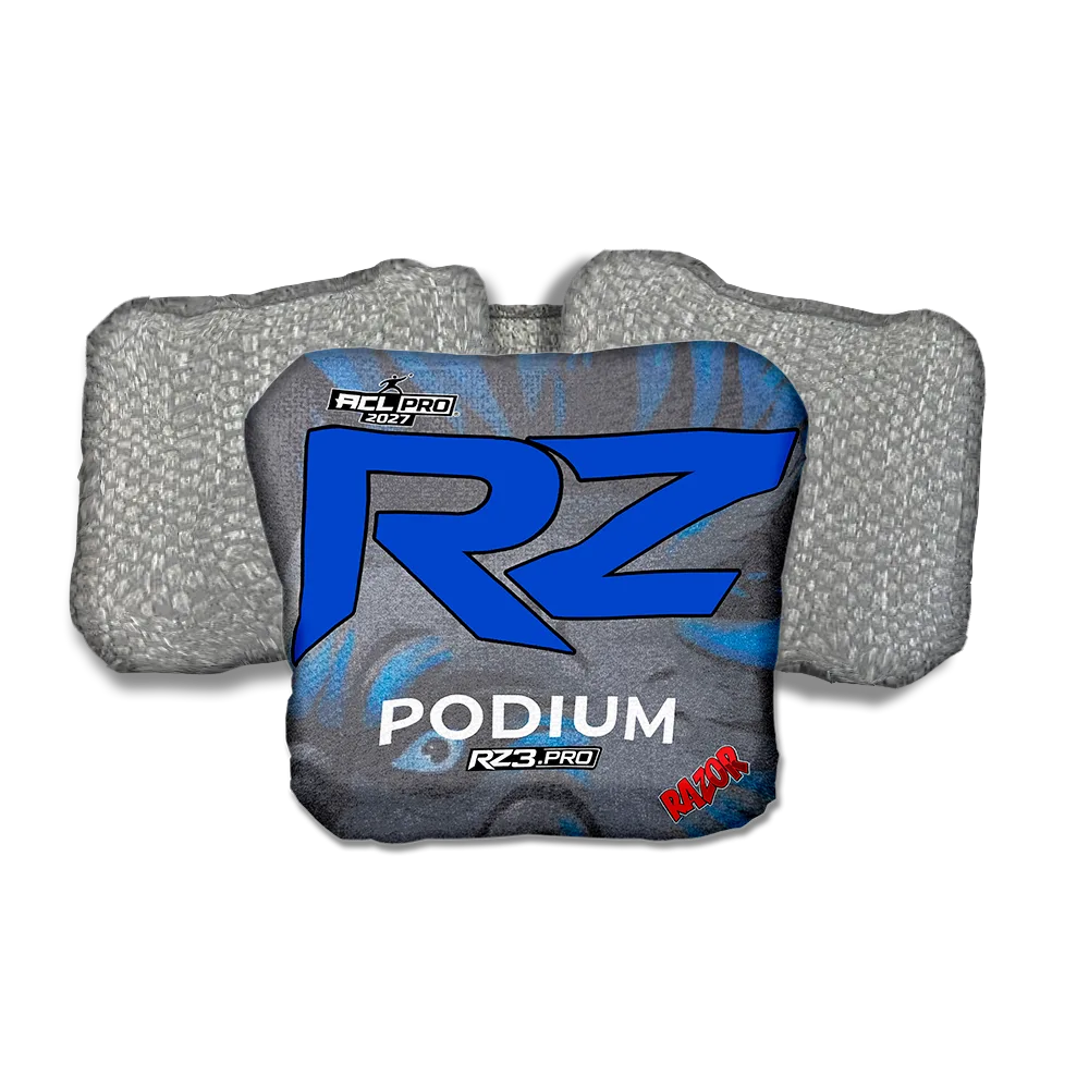 Podium PRO RZ Series Silver Back Cornhole Bags