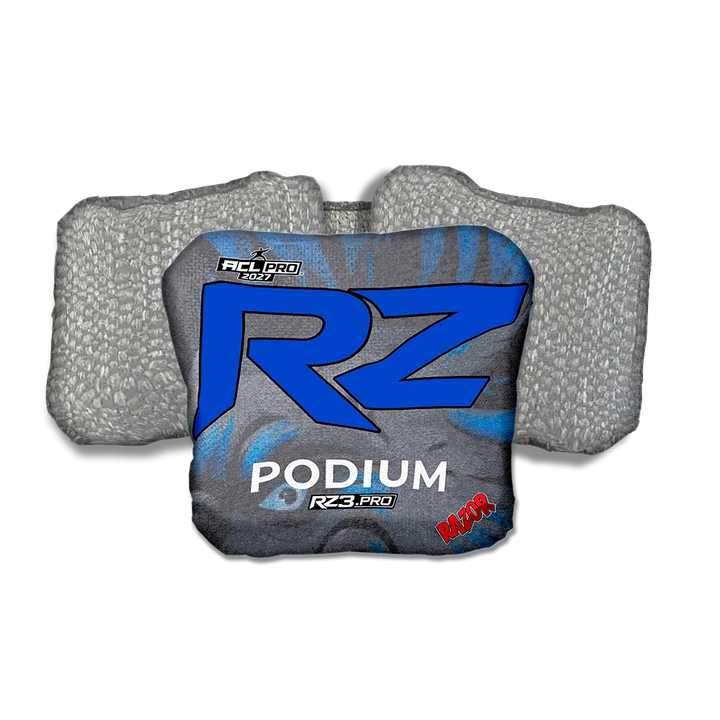 Podium PRO RZ Series Silver Back Cornhole Bags