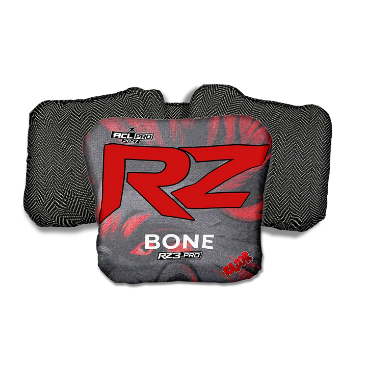 Bone PRO RZ Series Black Back Cornhole Bags