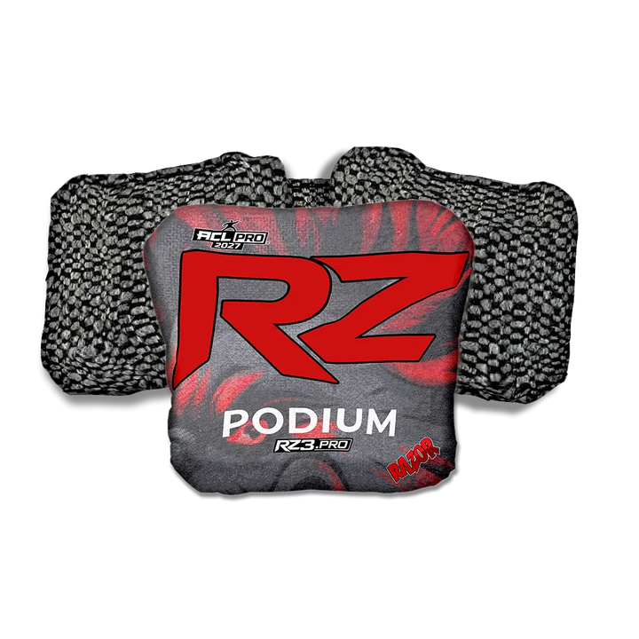 Podium PRO RZ Series Black Back Cornhole Bags