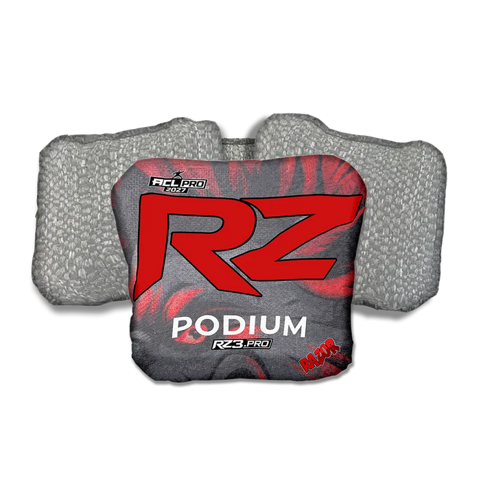 Podium PRO RZ Series Silver Back Cornhole Bags