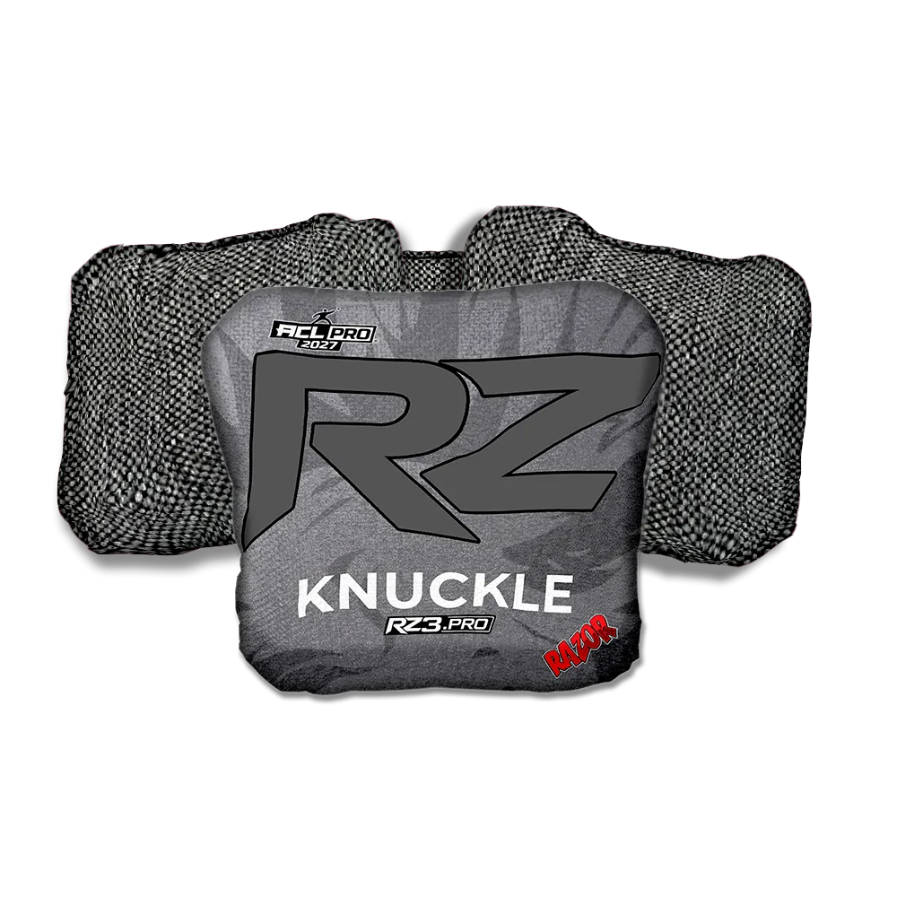 Knuckle PRO RZ Series Gray Back Cornhole Bags