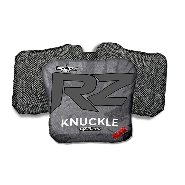 Knuckle PRO RZ Series Gray Back Cornhole Bags