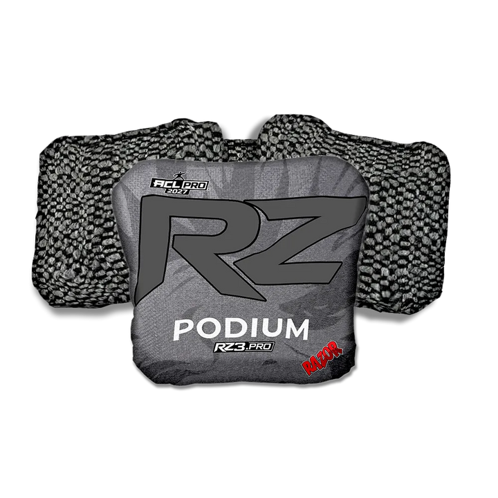 Podium PRO RZ Series Black Back Cornhole Bags