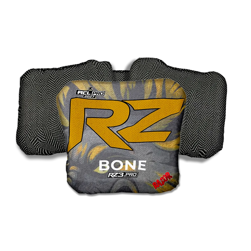Bone PRO RZ Series Black Back Cornhole Bags
