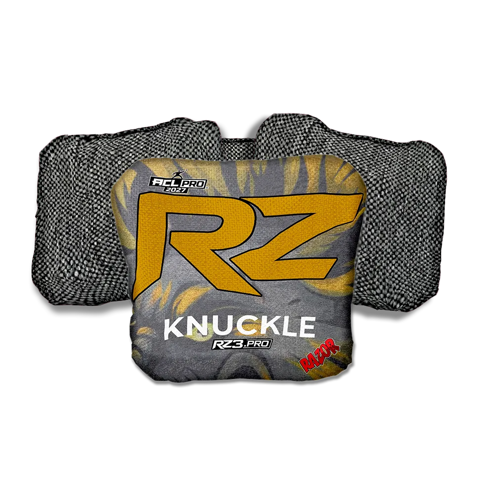 Knuckle PRO RZ Series Gray Back Cornhole Bags