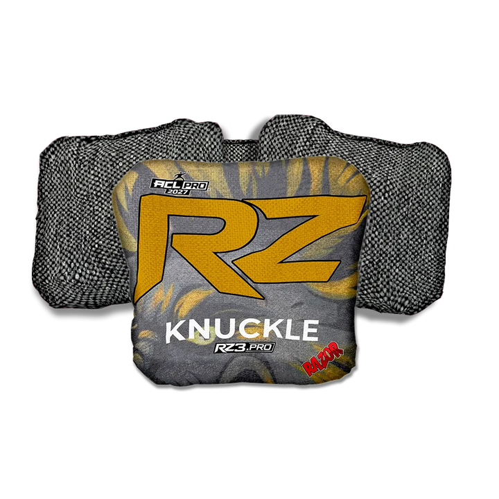 Knuckle PRO RZ Series Gray Back Cornhole Bags