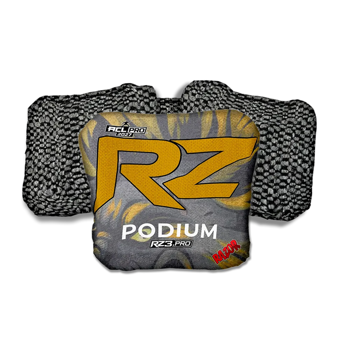 Podium PRO RZ Series Black Back Cornhole Bags