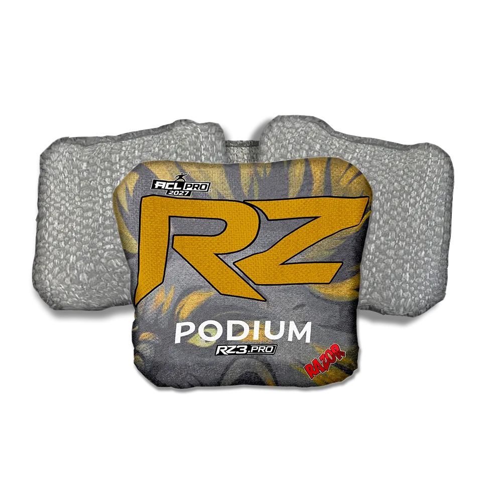 Podium PRO RZ Series Silver Back Cornhole Bags