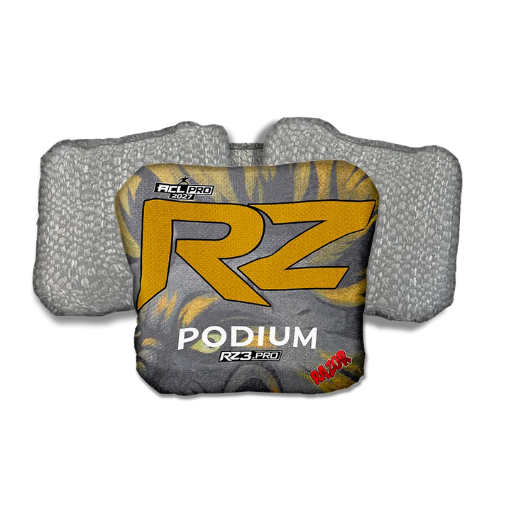 Podium PRO RZ Series Silver Back Cornhole Bags
