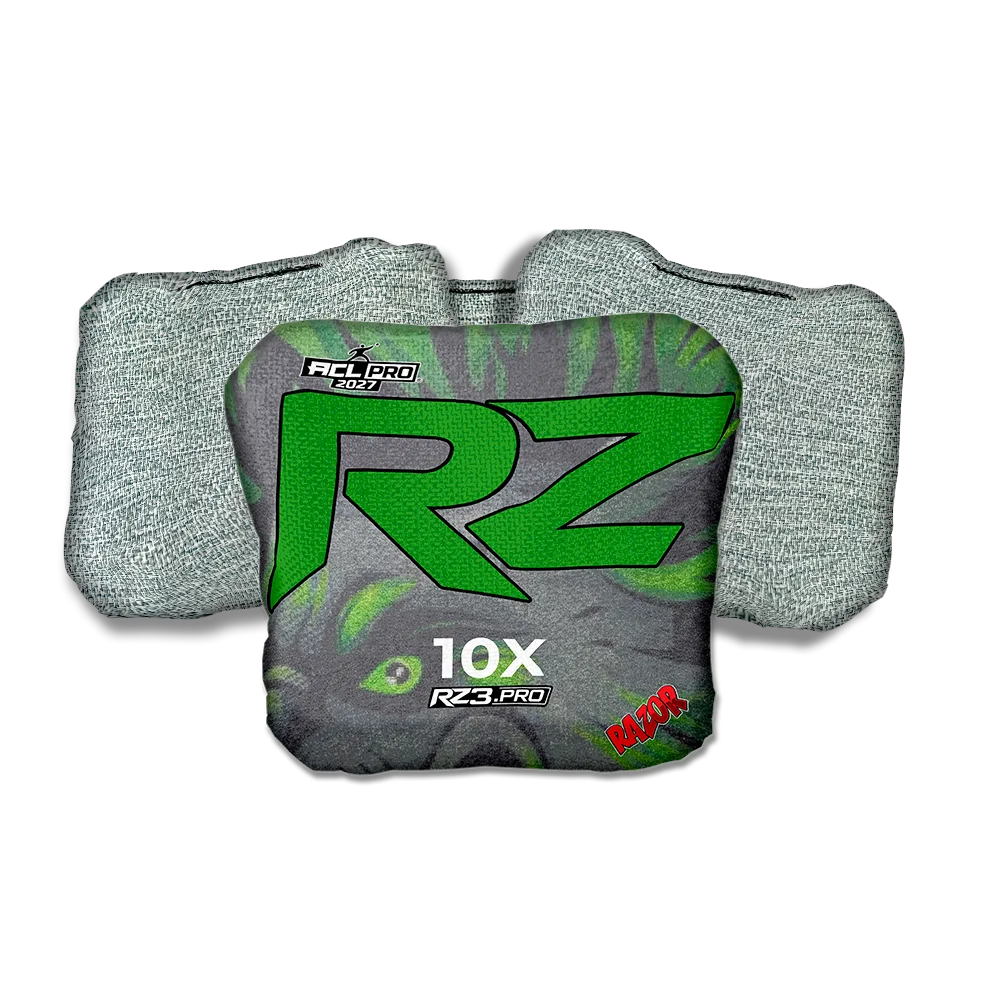 10 X PRO RZ Series Light Back Cornhole Bags