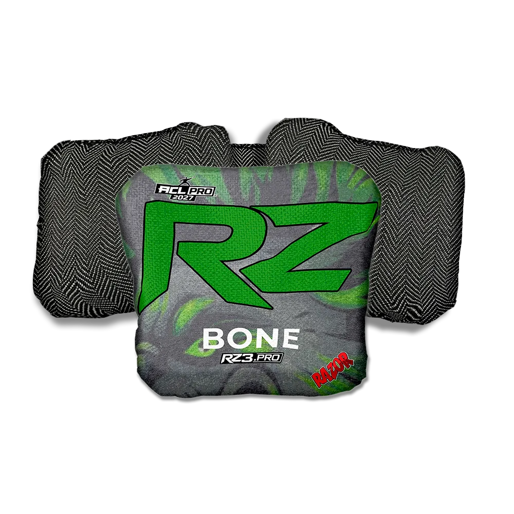 Bone PRO RZ Series Black Back Cornhole Bags