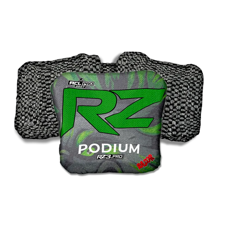 Podium PRO RZ Series Black Back Cornhole Bags