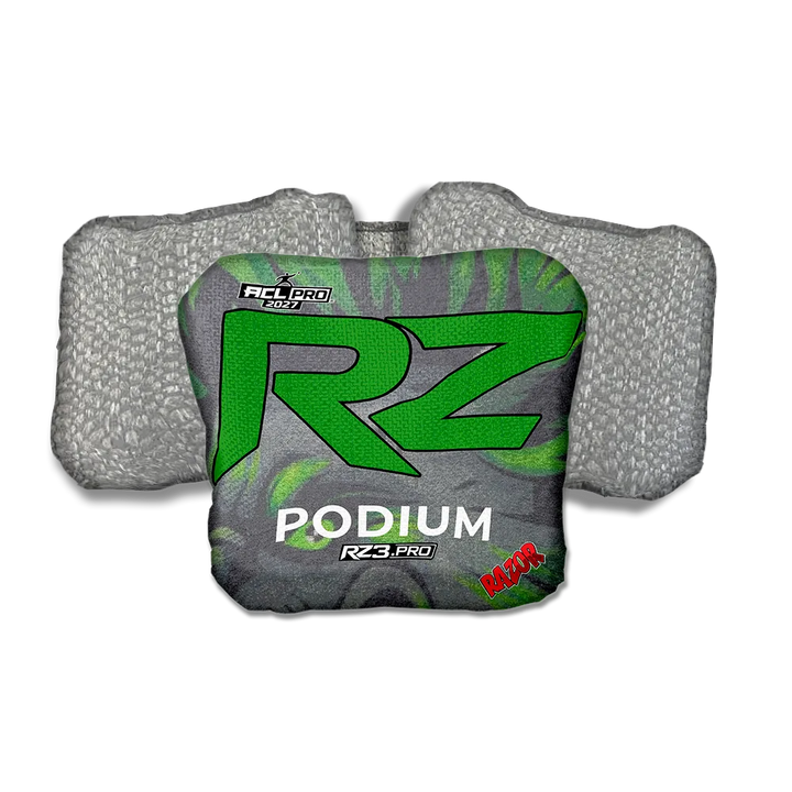 Podium PRO RZ Series Silver Back Cornhole Bags