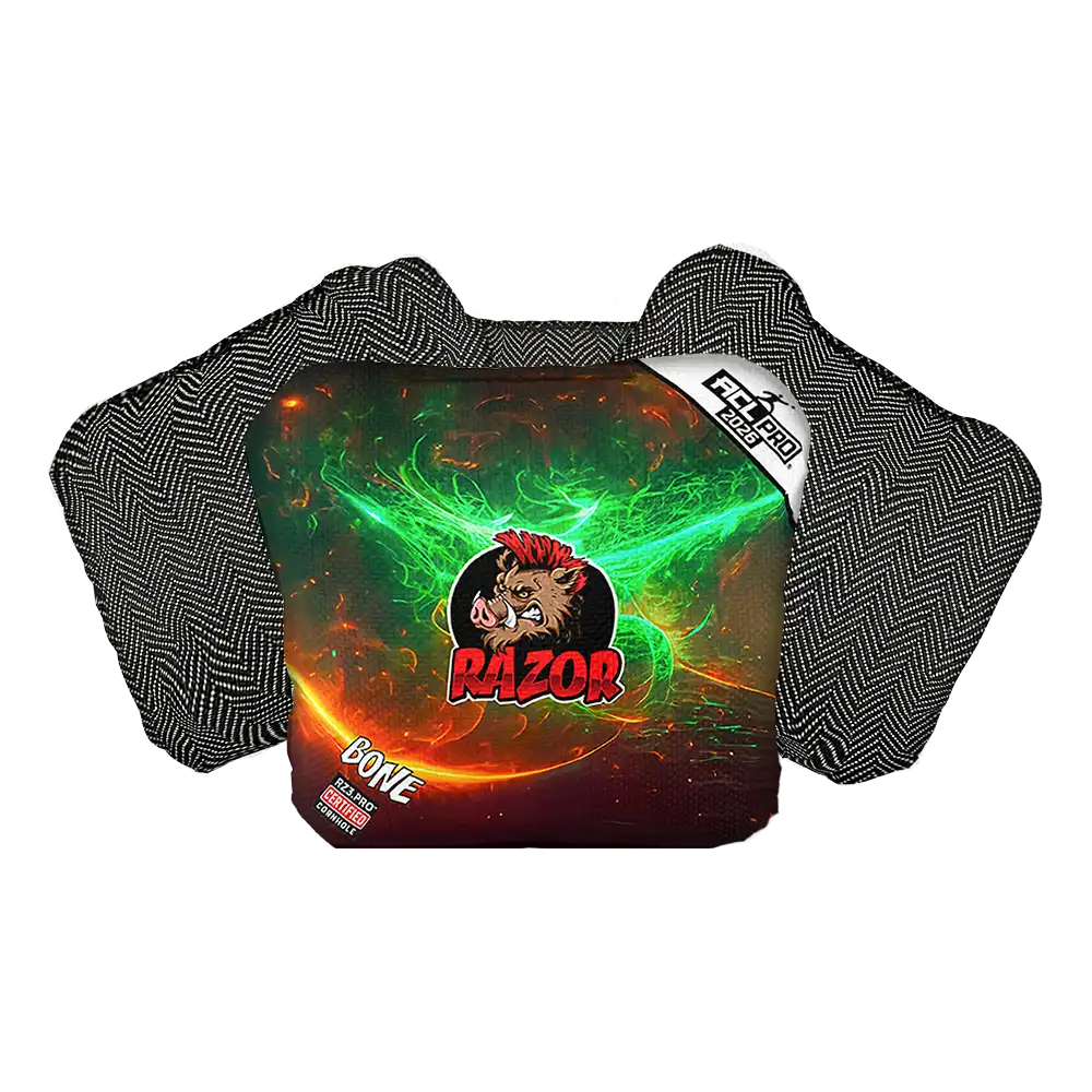 Bone | Aurora | ACL PRO Razor Cornhole Bags