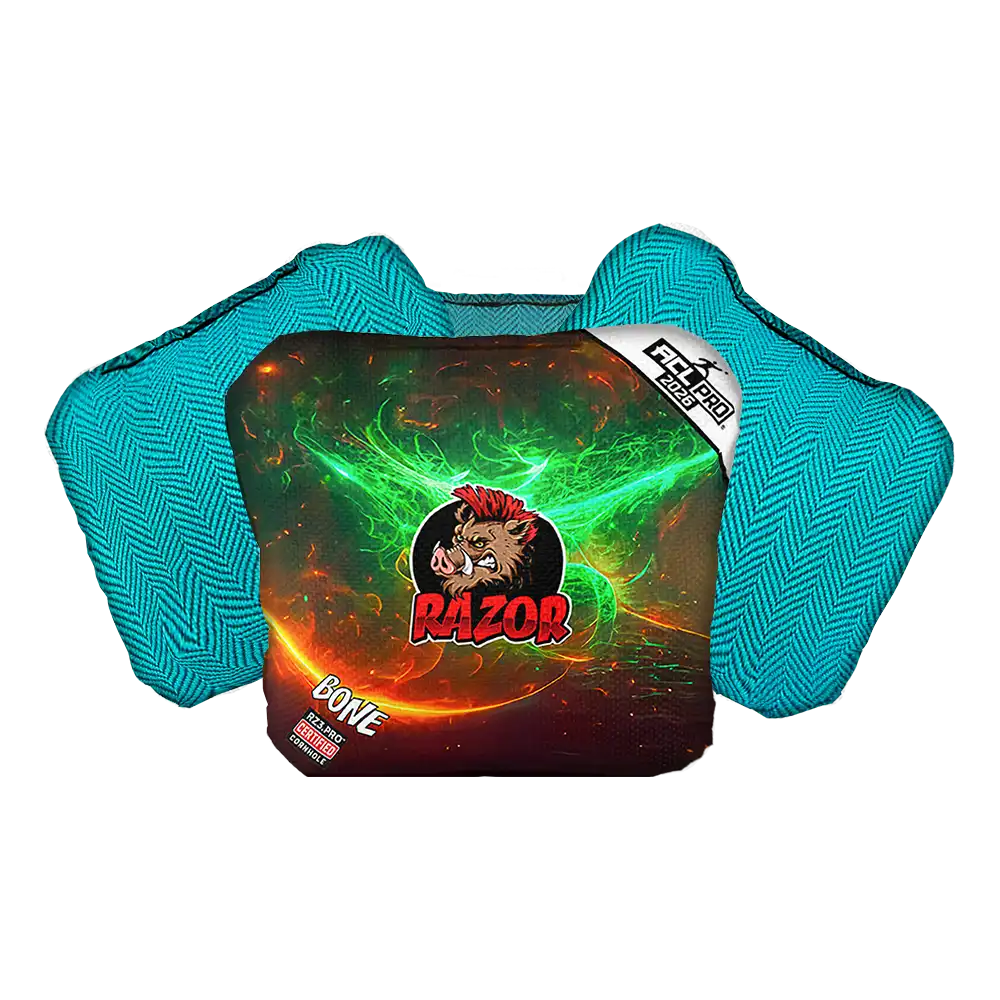 Bone | Aurora | ACL PRO Razor Cornhole Bags