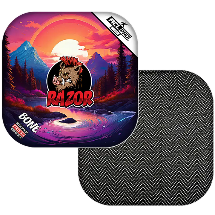 Bone | Sunset | ACL PRO Razor Cornhole Bags
