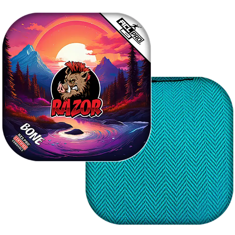 Bone | Sunset | ACL PRO Razor Cornhole Bags