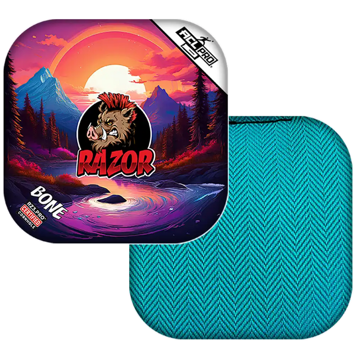 Bone | Sunset | ACL PRO Razor Cornhole Bags