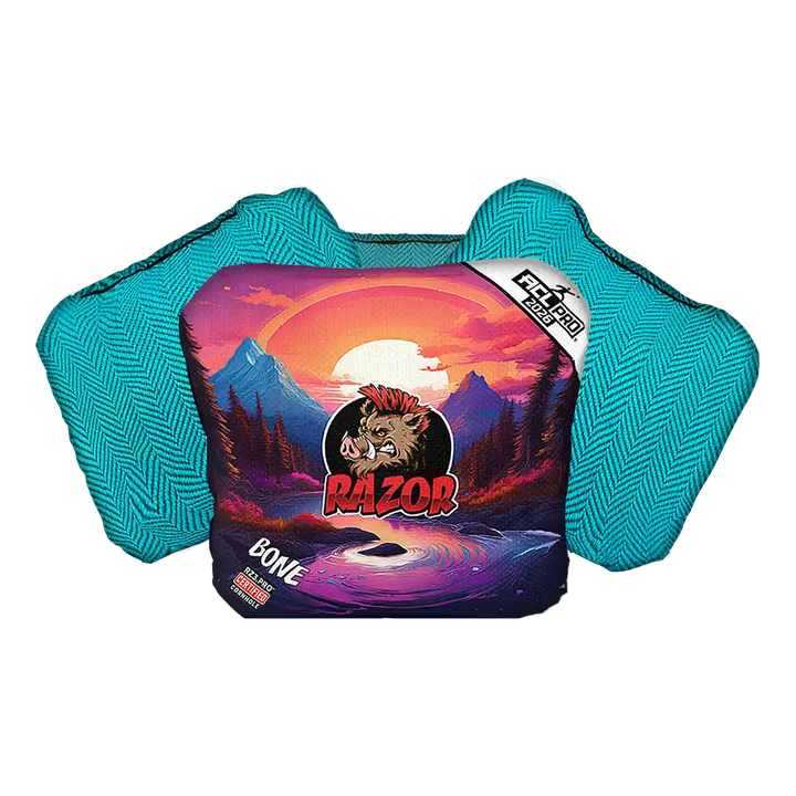Bone | Sunset | ACL PRO Razor Cornhole Bags