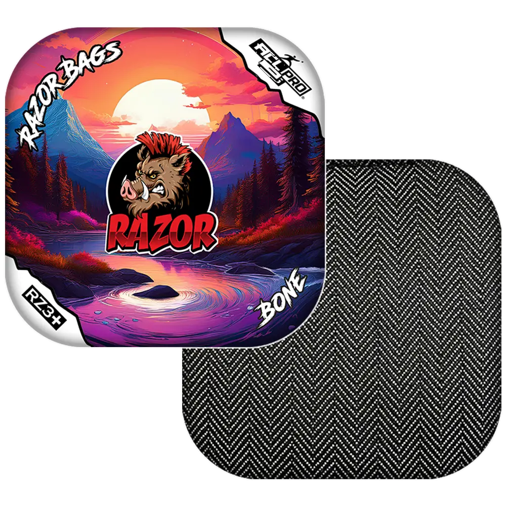 Bone | Sunset | ACL PRO Razor Cornhole Bags
