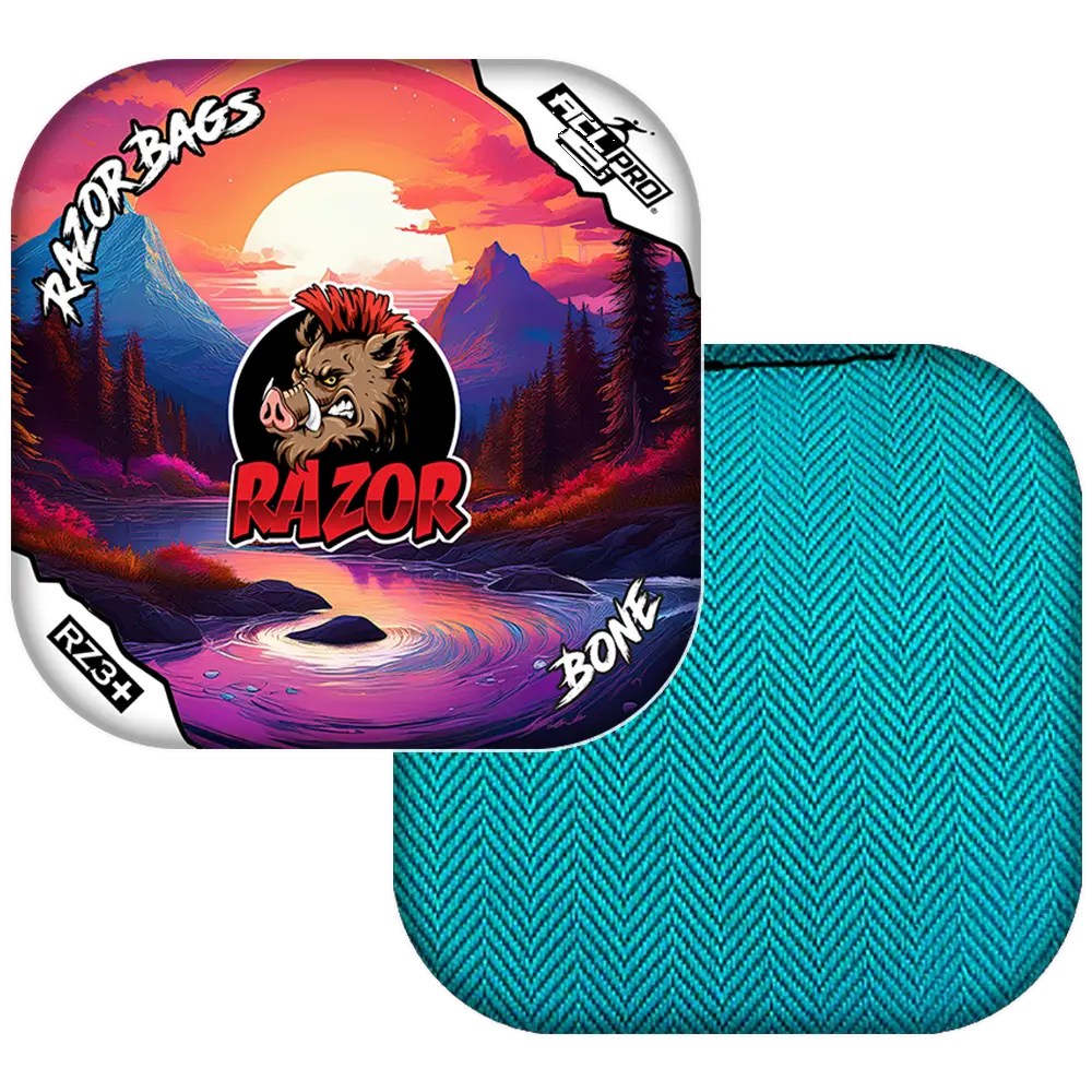 Bone | Sunset | ACL PRO Razor Cornhole Bags