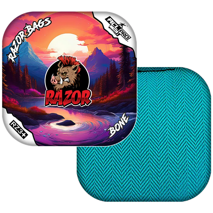 Bone | Sunset | ACL PRO Razor Cornhole Bags