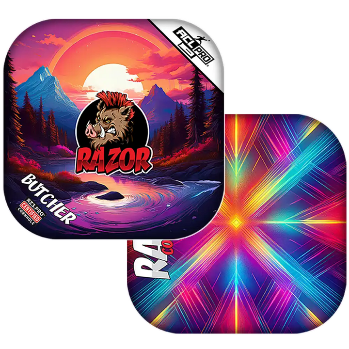 Butcher | Sunset | ACL PRO Razor Cornhole Bags