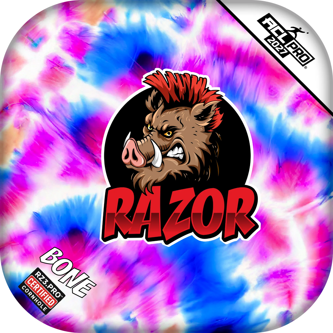 Bone PRO Razor Tie Dye Cornhole Bags