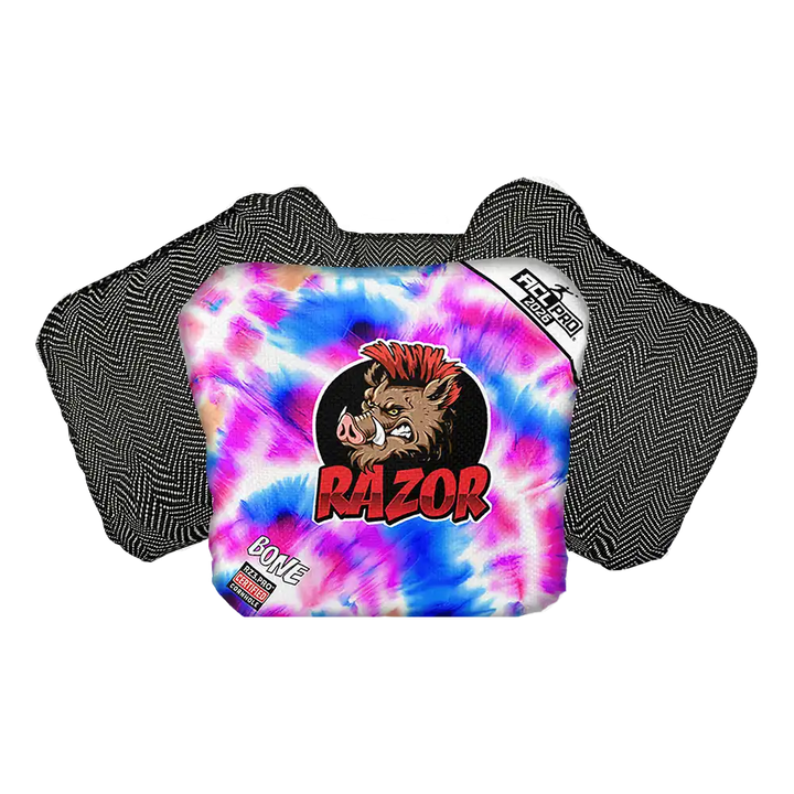 Bone | Razor Tie Dye | ACL PRO Razor Cornhole Bags