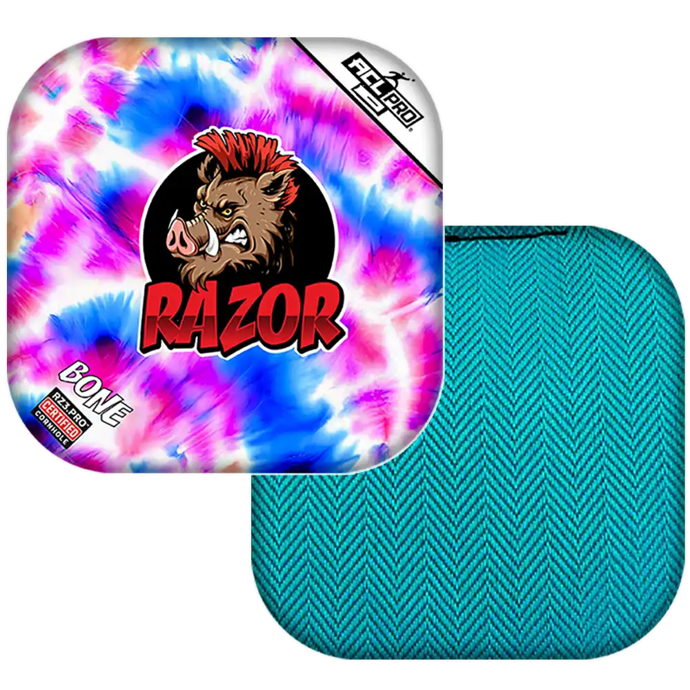 Bone | Razor Tie Dye | ACL PRO Razor Cornhole Bags