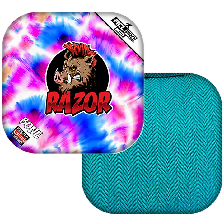 Bone | Razor Tie Dye | ACL PRO Razor Cornhole Bags