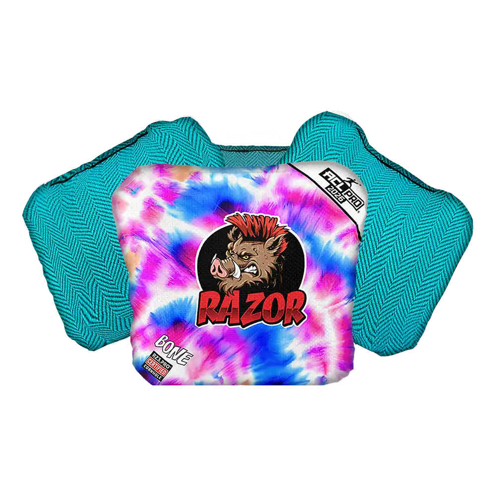 Bone | Razor Tie Dye | ACL PRO Razor Cornhole Bags