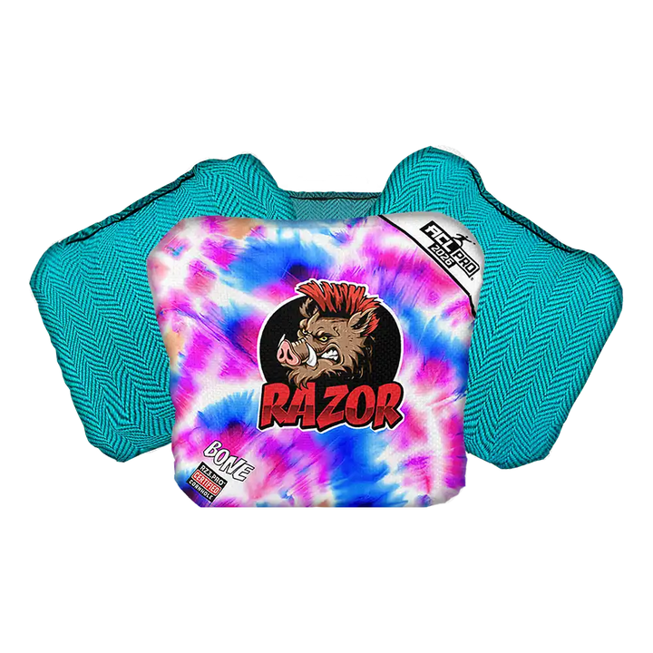 Bone | Razor Tie Dye | ACL PRO Razor Cornhole Bags