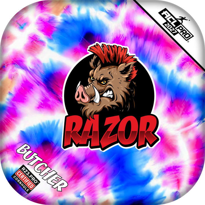 Butcher PRO Razor Tie Dye Cornhole Bags