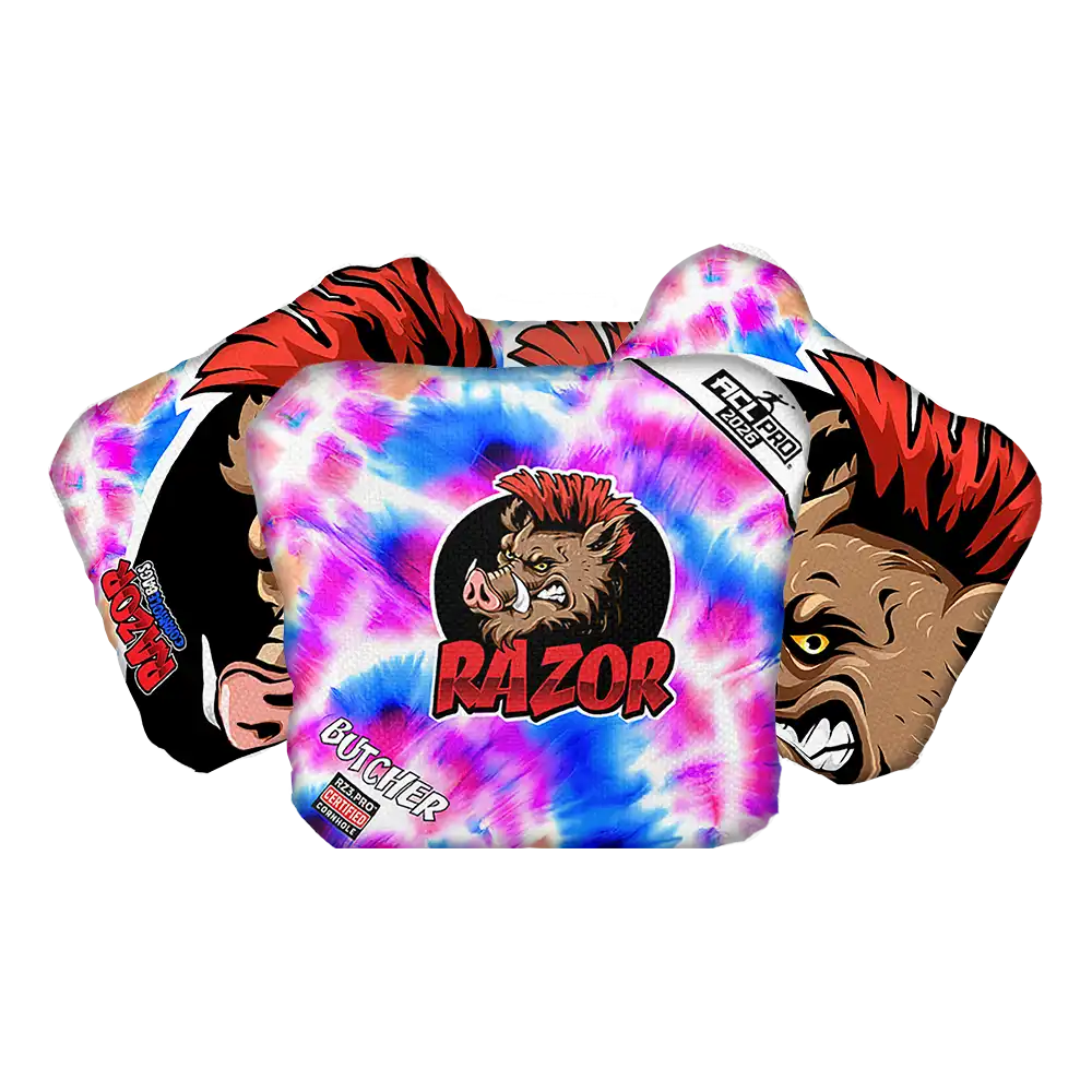 Butcher | Razor Tie Dye | ACL PRO Razor Cornhole Bags