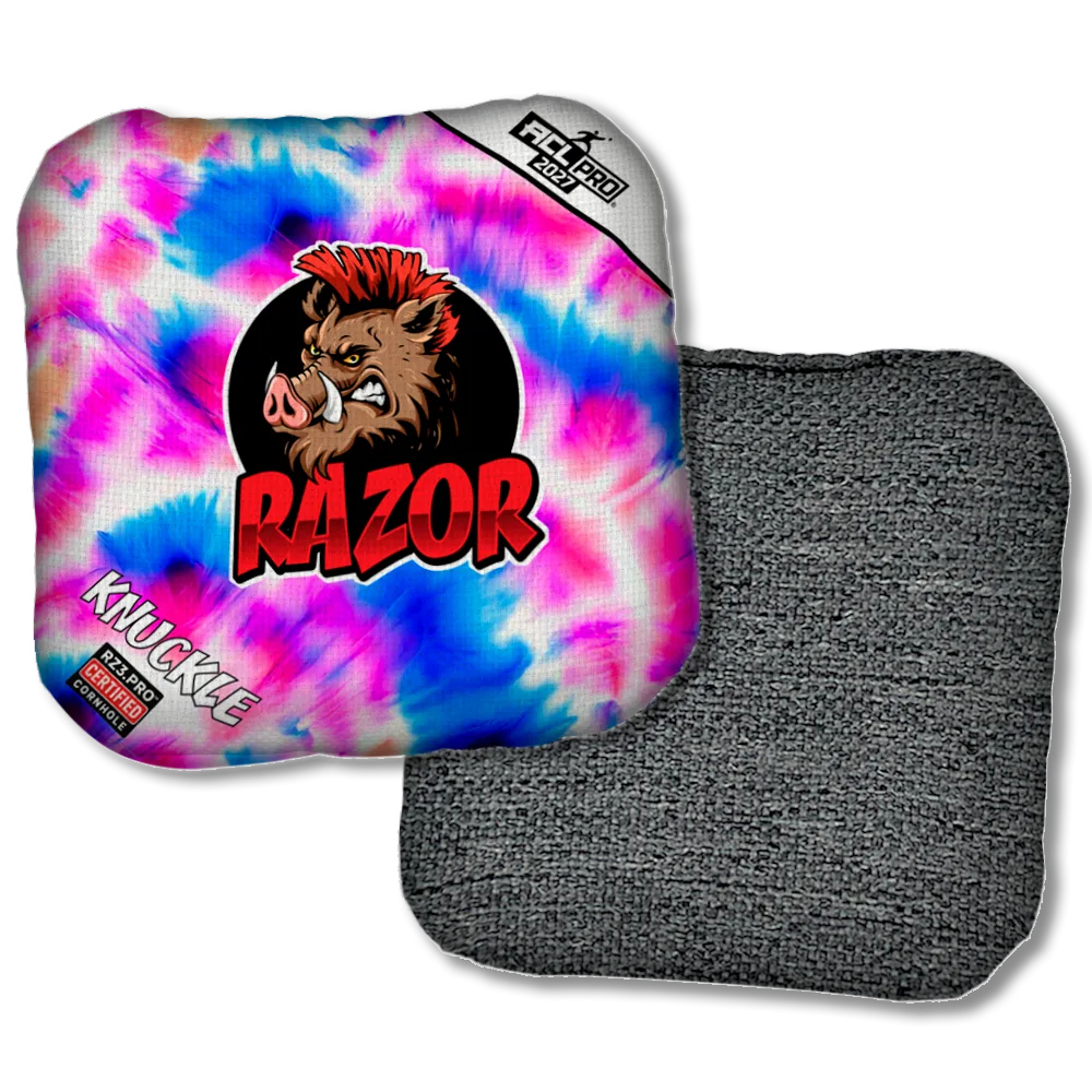 Knuckle PRO Razor Tie Dye Black Back Product View