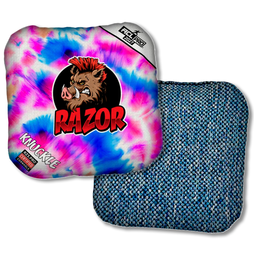 Knuckle PRO Razor Tie Dye Blue Back Product View