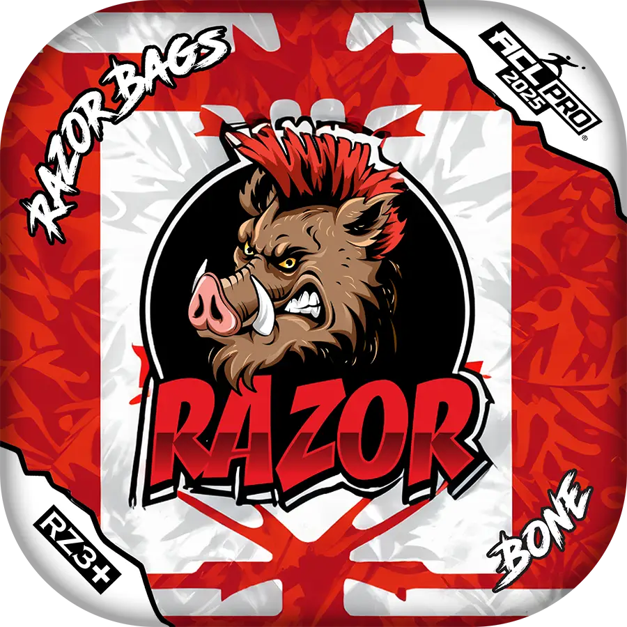 Bone | Boxed | ACL PRO Cornhole Bags by Razor Bags (Razor Cornhole)