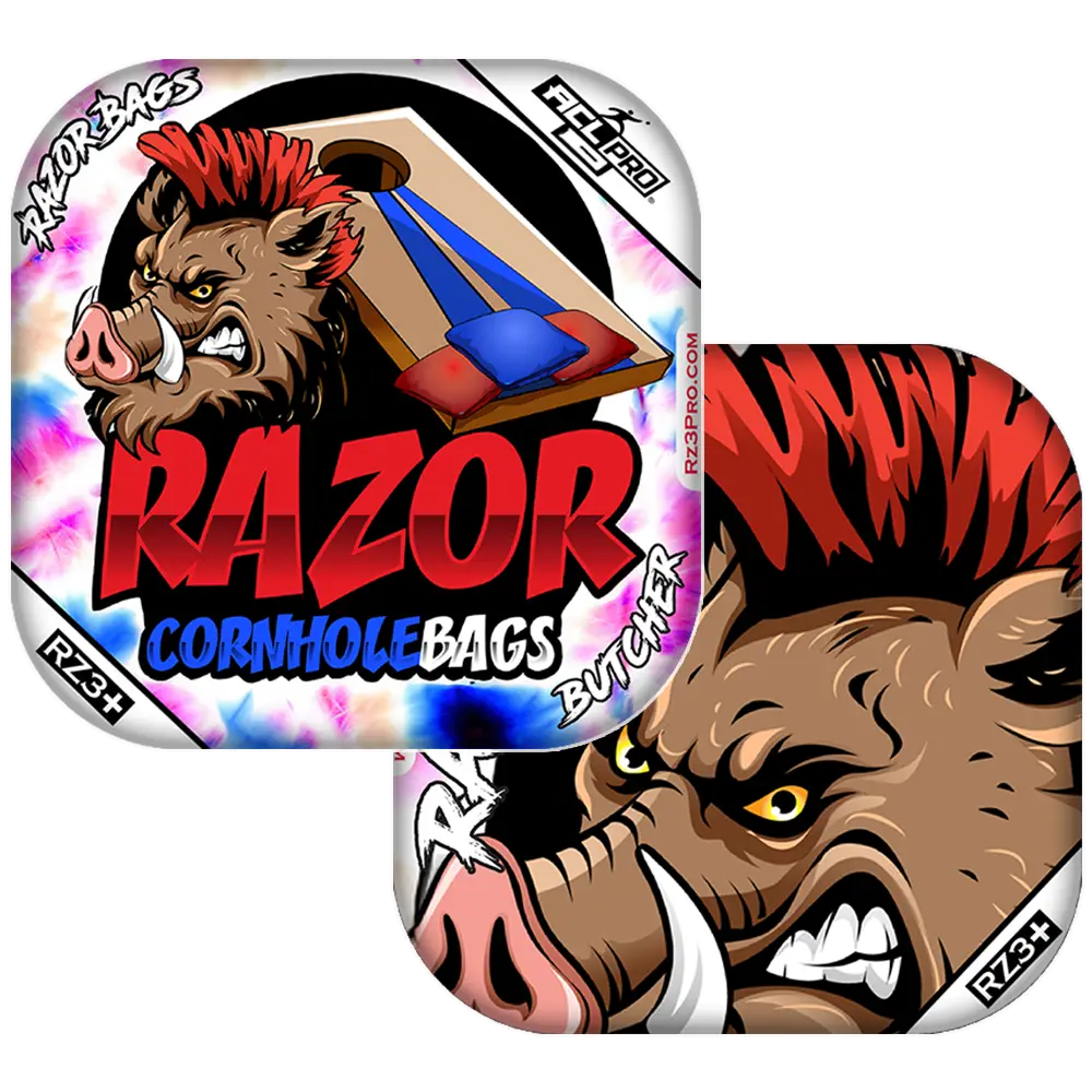 Butcher | Razor Tie Dye | ACL PRO Razor Cornhole Bags