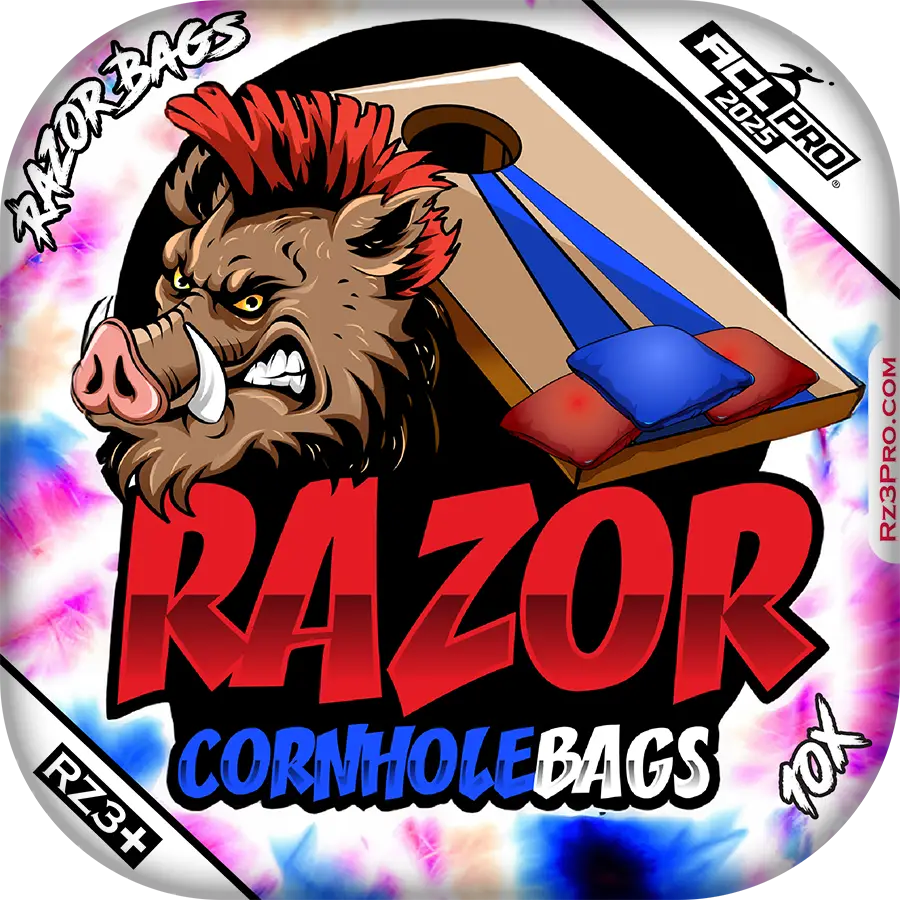 10X | Razor Tie Dye | ACL Cornhole Bags by Razor Bags (Razor Cornhole)