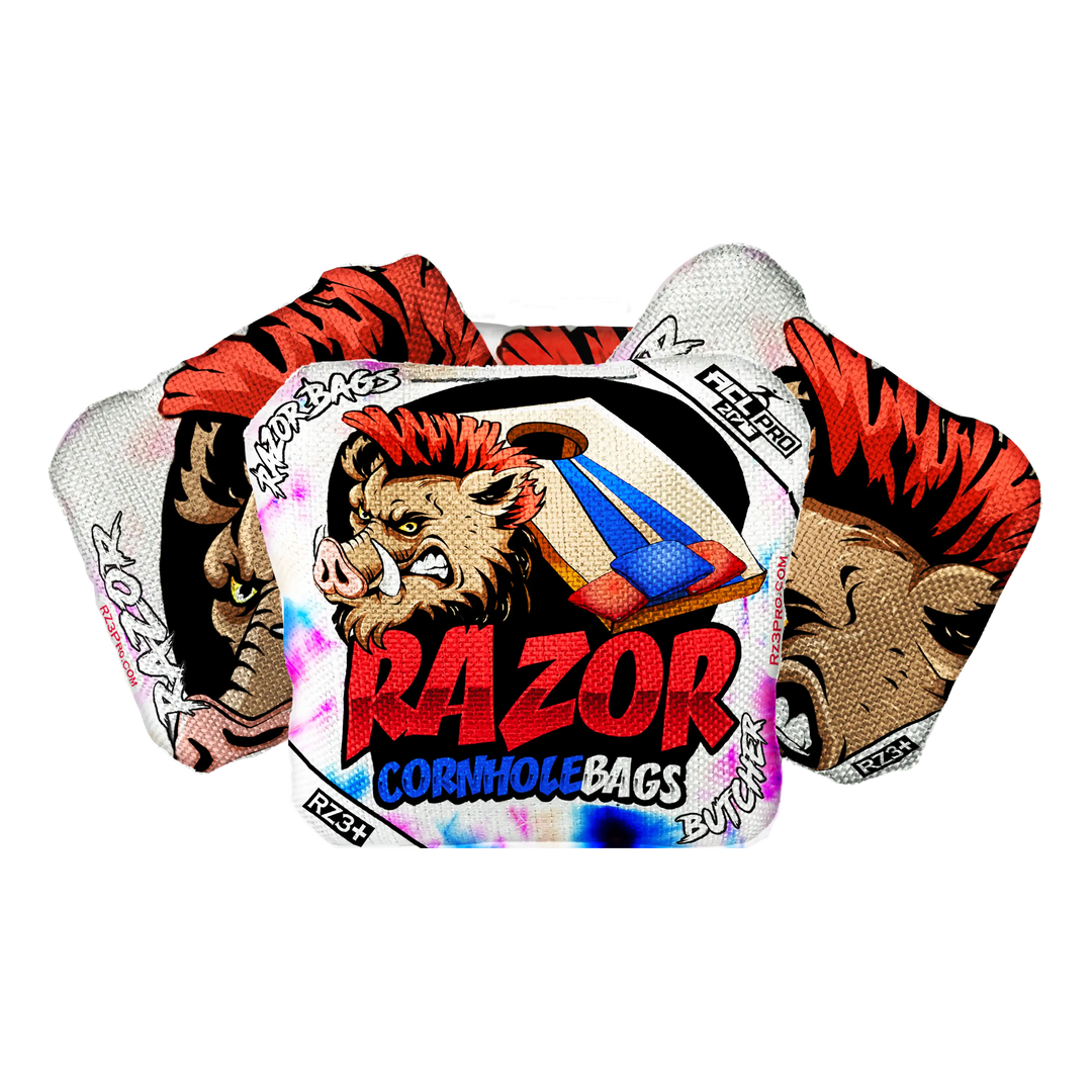 Butcher | Razor Tie Dye | ACL PRO Razor Cornhole Bags