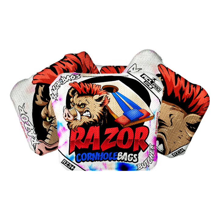 Butcher | Razor Tie Dye | ACL PRO Razor Cornhole Bags