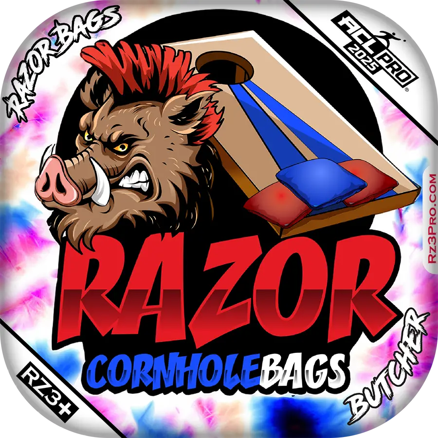 Butcher | Razor Tie Dye | ACL PRO Cornhole Bags by Razor Bags (Razor Cornhole)