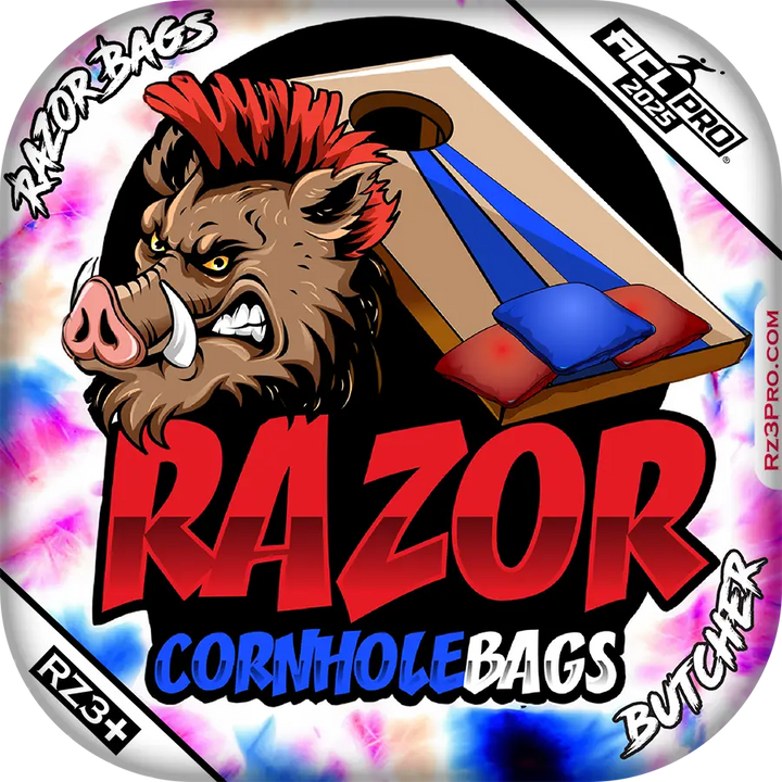 Butcher | Razor Tie Dye | ACL PRO Cornhole Bags by Razor Bags (Razor Cornhole)