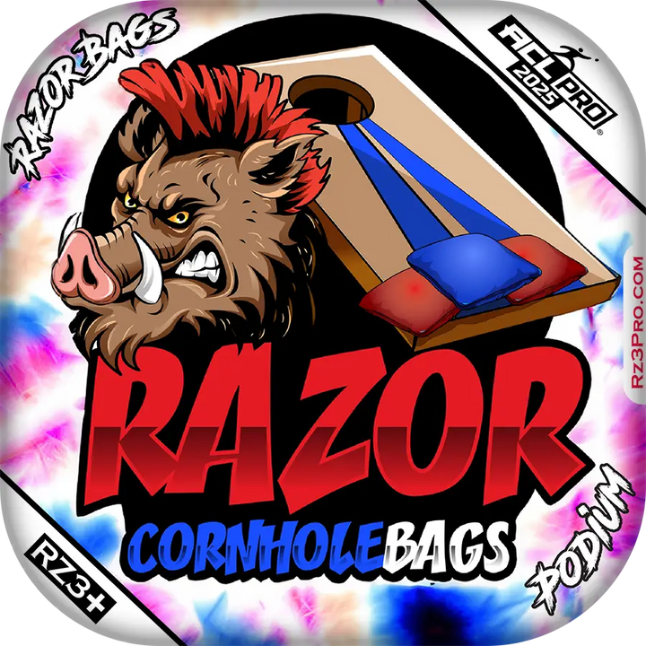 Podium | Razor Tie Dye | ACL PRO Cornhole Bags by Razor Bags (Razor Cornhole)