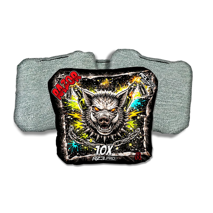 10 X PRO Razorback RT Light Back Cornhole Bags