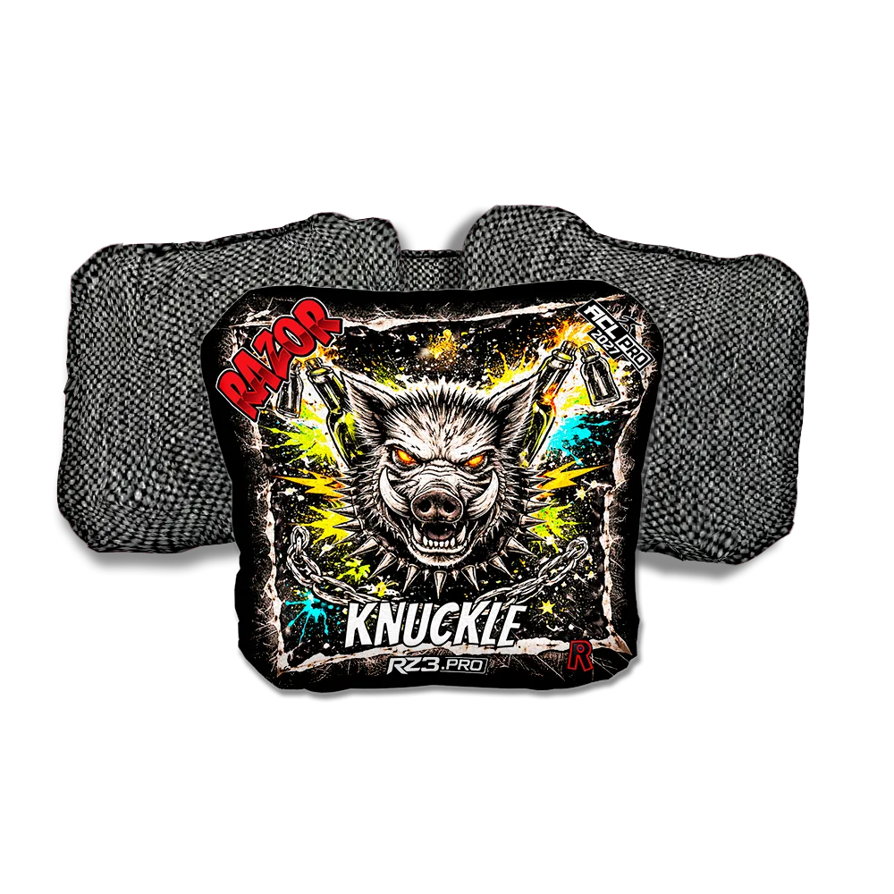 Knuckle PRO Razorback RT Gray Back Cornhole Bags