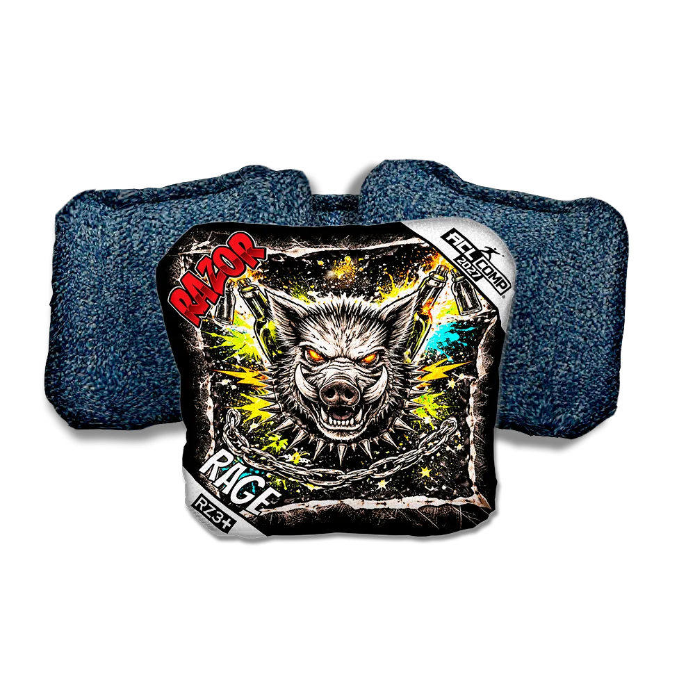 Rage COMP Razorback RT Blue Back Cornhole Bags