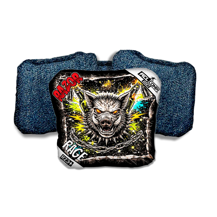 Rage COMP Razorback RT Blue Back Cornhole Bags